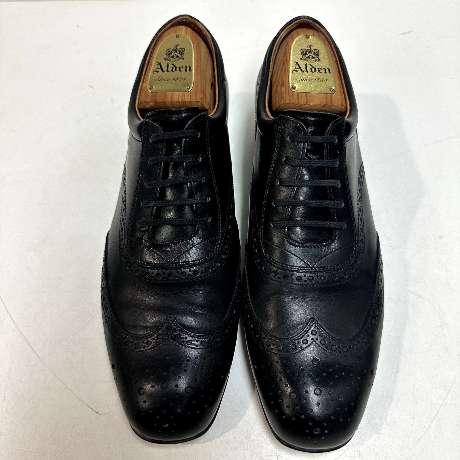 Euc J.M. Weston 607 Richelieu Oxford Wingtip Black Made In France Uk 7.5 Us 8.5 — image 3 of 8